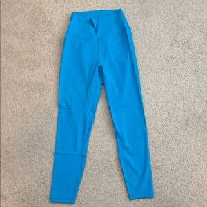 Women's Blue High-Waisted Leggings